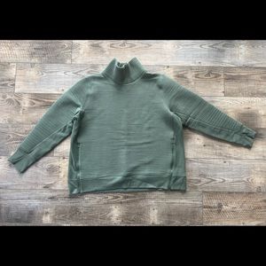 Oversized mock turtleneck sweatshirt